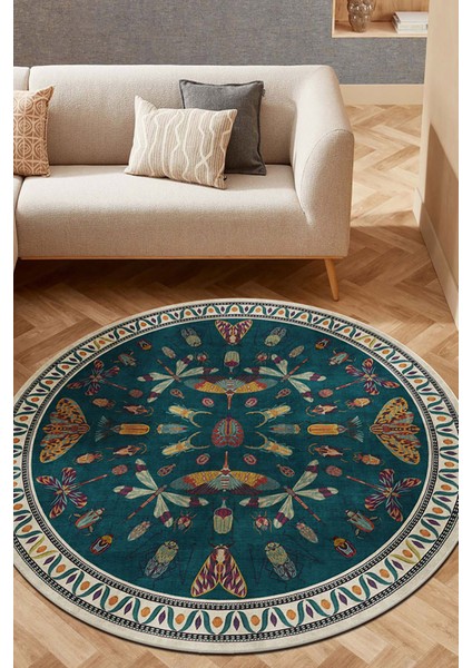 Şönil Halı, Makinada Yıkanabilir, Kaymaz Dokuma Taban, Modern & Dekoratif Tasarım FR783