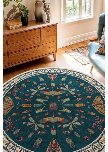 Şönil Halı, Makinada Yıkanabilir, Kaymaz Dokuma Taban, Modern & Dekoratif Tasarım FR783