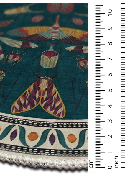 Şönil Halı, Makinada Yıkanabilir, Kaymaz Dokuma Taban, Modern & Dekoratif Tasarım FR783