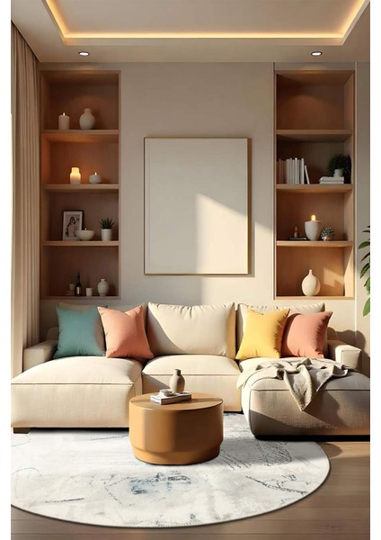 Şönil Halı, Makinada Yıkanabilir, Kaymaz Dokuma Taban, Modern & Dekoratif Tasarım FR1178 modelleri