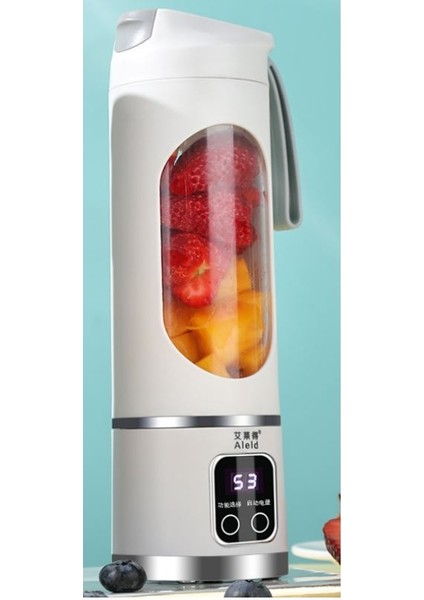 Powermaster PM-25963 450ML Shaken Take Kişisel Smoothie Taşınabilir Blender Meyve Sıkacağı Şarjlı Beyaz