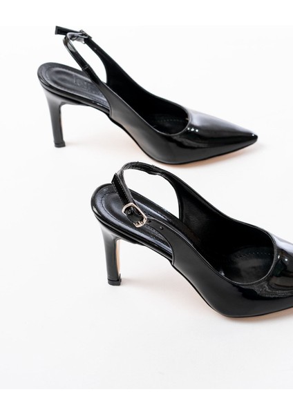 Shoes ST-1153 Günlük Arkası Açık 9 cm Topuklu Kadın Ayakkabı