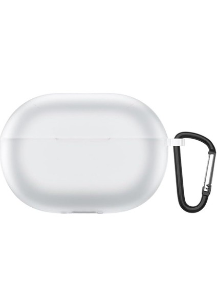 Huawei Freebuds Pro 2 Için Kılıf Askılı Mat Silikon Buzlu Mat Şeffaf [freebuds Pro 2 ile Uyumlu Kılıf - Mat Beyaz]