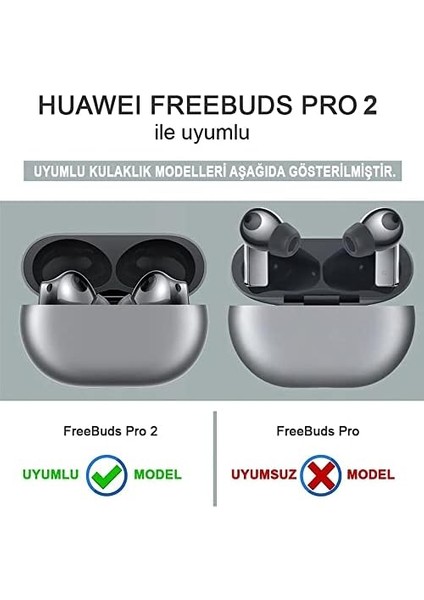 Huawei Freebuds Pro 2 Için Kılıf Askılı Mat Silikon Buzlu Mat Şeffaf [freebuds Pro 2 ile Uyumlu Kılıf - Mat Beyaz]