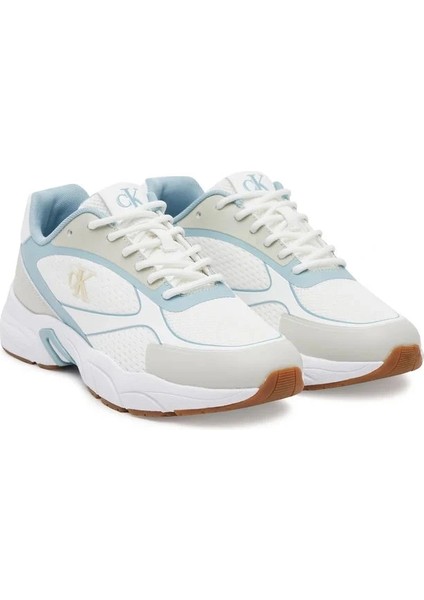 Kadın Beyaz Retro Tenis Örgü Sneaker