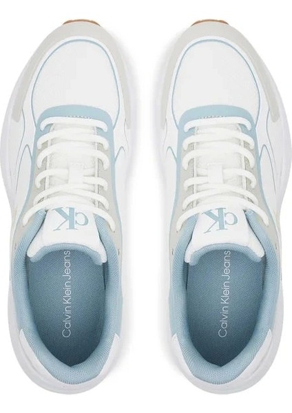 Kadın Beyaz Retro Tenis Örgü Sneaker