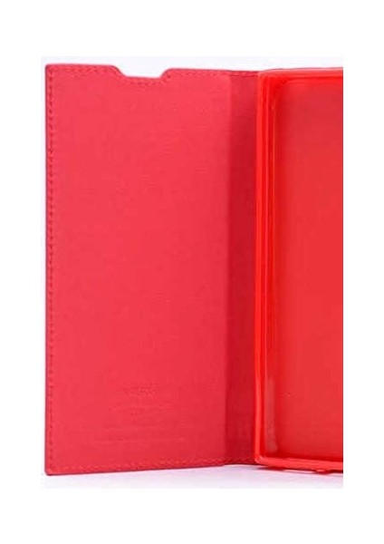 General Mobile Gm5 Plus Uyumlu Kapaklı Kılıf (Beyaz)