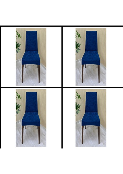 4 Adet Babyface Kadife Kumaş Sandalye Kılıfı Yıkanabilir Likralı Esnek Lastikli, Sandalye Örtü fiyatları