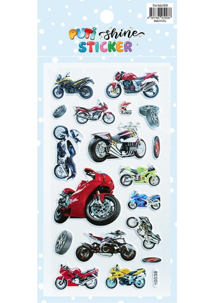 Shine Sticker - Motorsiklet (10038)