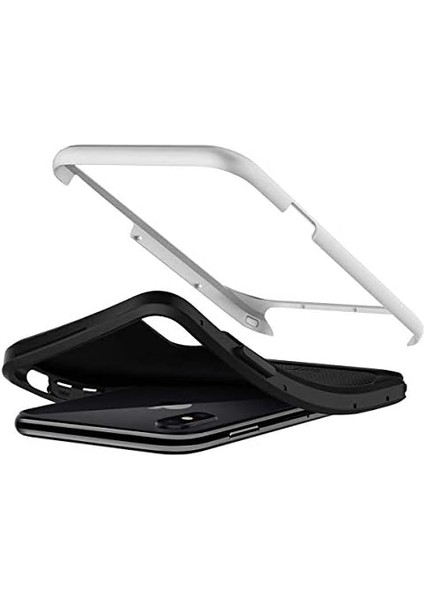 iPhone x New Armor Kılıf, Gümüş