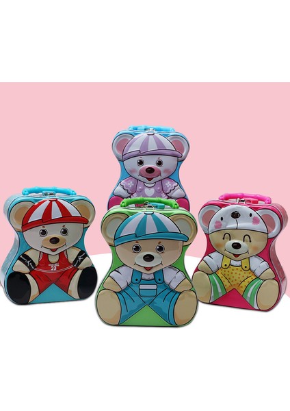 Metal Kabartmalı Kilitli Kumbara fiyatları