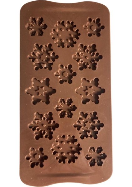 Silikon Çikolata Kalıbı Kar Taneleri 21*11 cm fiyatları