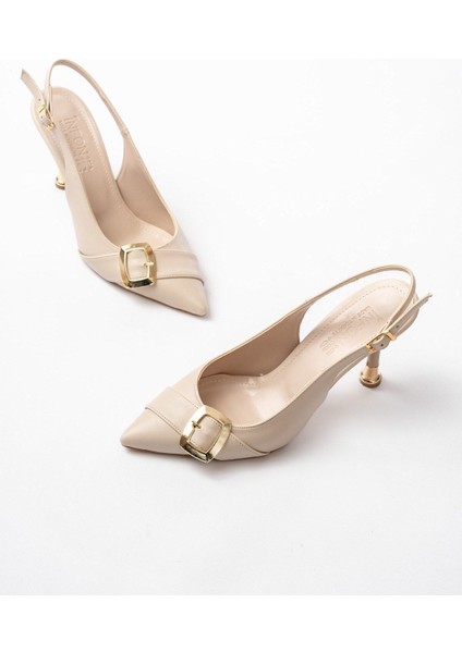 Shoes İNF-1151 Günlük Arkası Açık Topuklu Ayakkabı modelleri