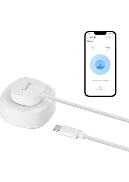 SNZB-05P Zigbee Su Kaçak Sensörü ve Kablosu