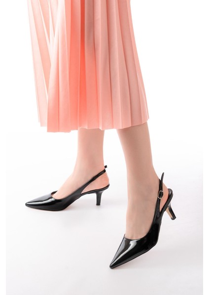 Shoes ST-1152 Rugan Günlük 7 cm Topuklu Kadın Ayakkabı fiyatları