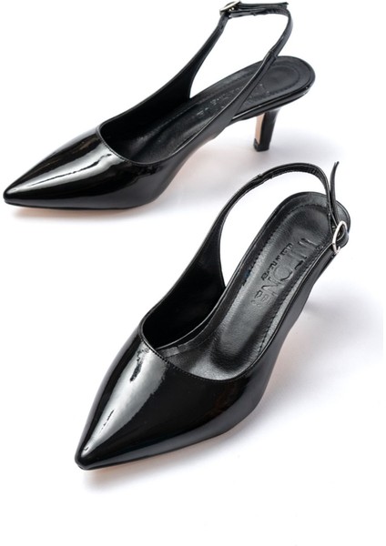 Shoes ST-1152 Rugan Günlük 7 cm Topuklu Kadın Ayakkabı modelleri