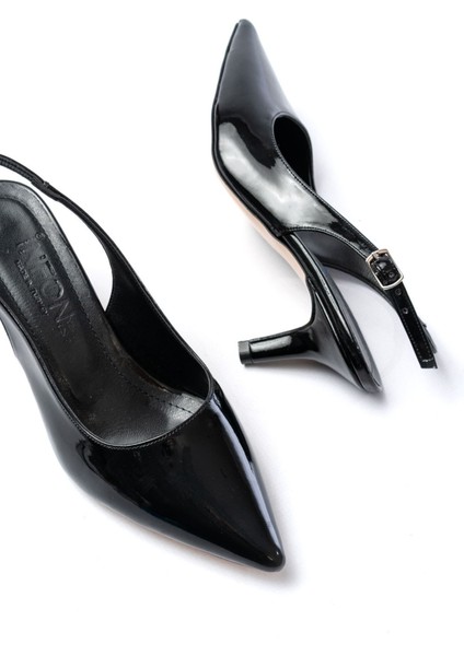 Shoes ST-1152 Rugan Günlük 7 cm Topuklu Kadın Ayakkabı fırsatları