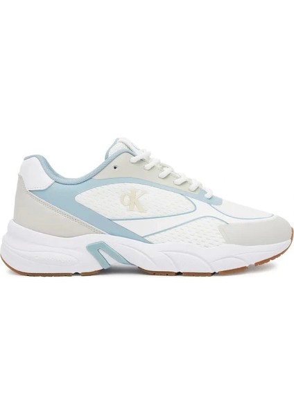 Kadın Beyaz Retro Tenis Örgü Sneaker