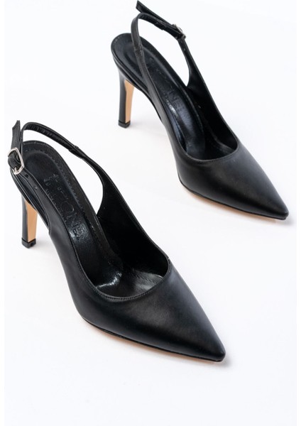 Shoes ST-1153 Günlük Arkası Açık 9 cm Topuklu Kadın Ayakkabı modelleri