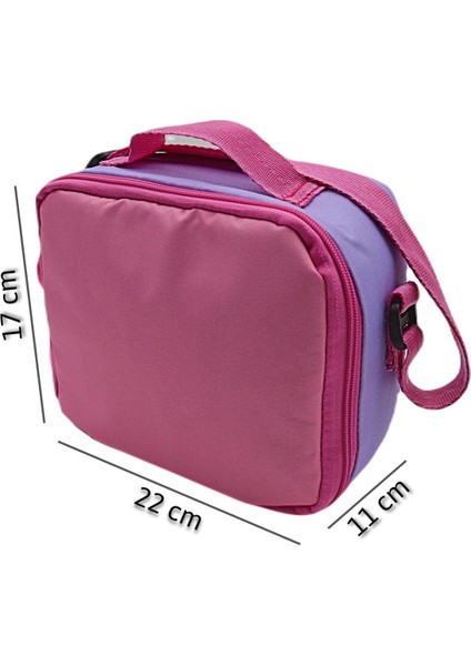Termoslu Beslenme Çantası (BR-3262) Lila-Pembe fiyatları