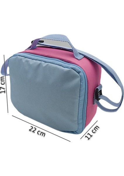Termoslu Beslenme Çantası (BR-3262) Pembe-Mavi fiyatları