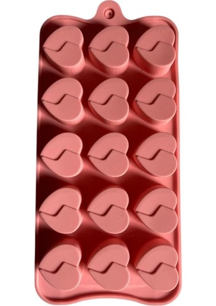 Silikon Çikolata Kalıbı Kalp 21*11 cm