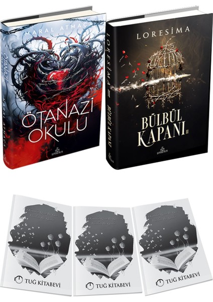 Bülbül Kapanı 2 Ciltli ve Ephesus Ötanazi Okulu 4 Ciltli Maral Atmaca 2li Set + Hediyeli