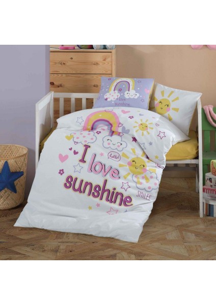 Bebek Nevresim Takımı Sun Love V1 Sarı
