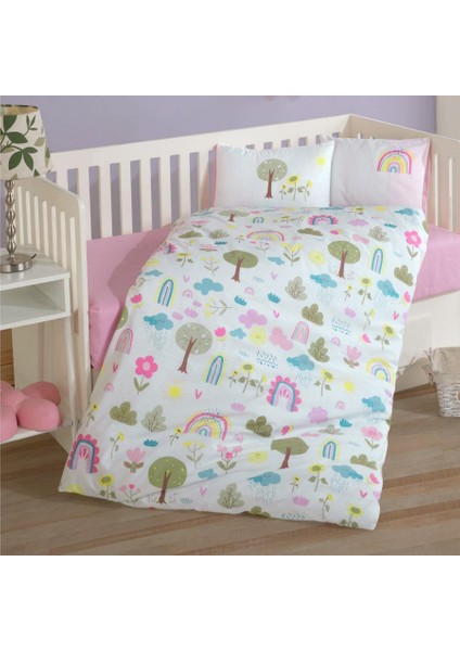 Bebek Nevresim Takımı Sun Flower V1PEMBE