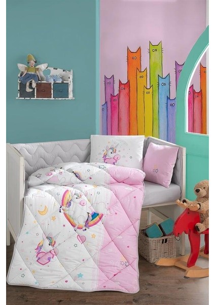 Ranforce Yorgan Bebek Pony V1 Pembe
