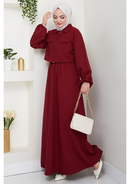 Ceket Elbise Ikili Takım 1433 - Antrasit modelleri