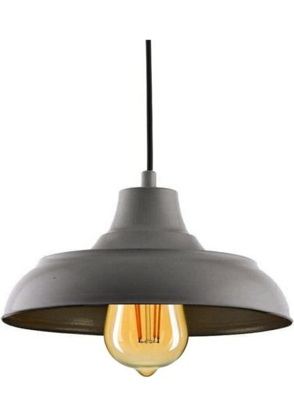 Retro Rustik Model Modern Metal Tekli Sarkıt Siyah Avize Cafe