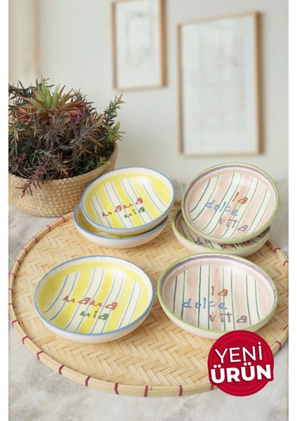 Mama Mia & La Dolce Vita Halka Çerezlik / Sosluk 13 cm 6 Adet 22724-25
