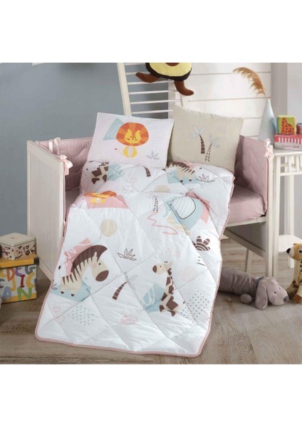 Ranforce Yorgan Bebek Sweet Zoo V1 Bej