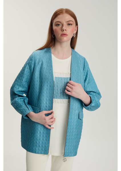 Jakarlı Içlik Ceket Aqua Ikili Takım fiyatları