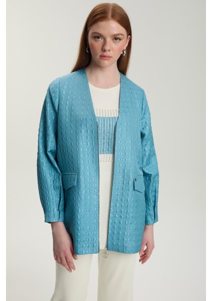 Jakarlı Içlik Ceket Aqua Ikili Takım modelleri