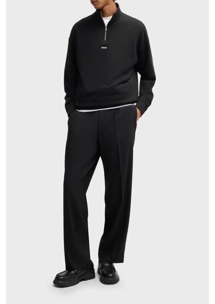 % 100 Pamuk Relaxed Fit Dik Yaka Logolu Sweat Erkek Sweat 50525881 001 fiyatları