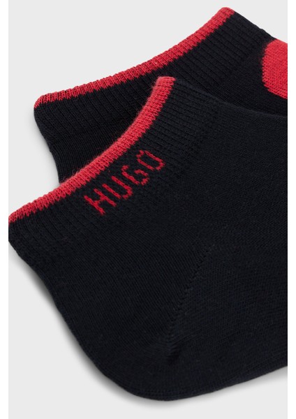 Logolu Streç Pamuklu 2 Pack Çorap Erkek Çorap 50468111 001