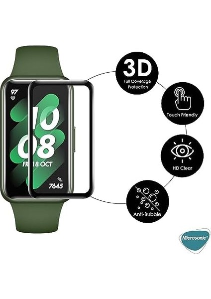 Huawei Band 9 Tam Kaplayan Nano Cam Ekran Koruyucu Siyah