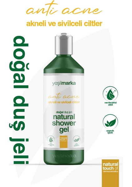 Doğal Duş Jeli Akne Karşıtı