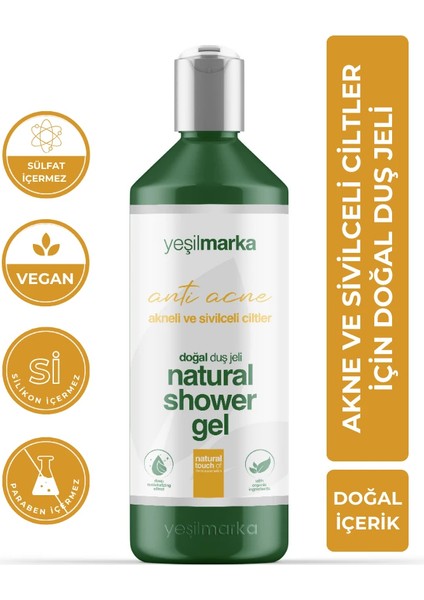 Doğal Duş Jeli Akne Karşıtı modelleri