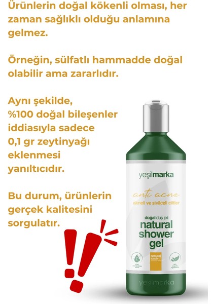 Doğal Duş Jeli Akne Karşıtı fırsatları