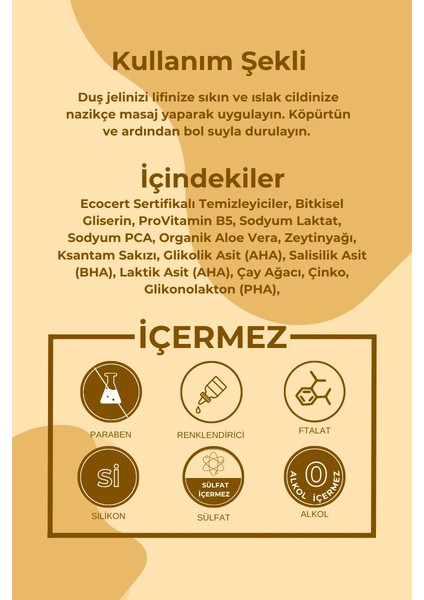 Doğal Duş Jeli Akne Karşıtı