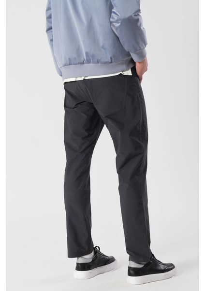 Isaora Streç Regular Fit Normal Bel Düz Paça Pantolon Erkek Pantolon ISR5905 Navy