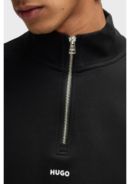 % 100 Pamuk Relaxed Fit Dik Yaka Logolu Sweat Erkek Sweat 50525881 001 modelleri