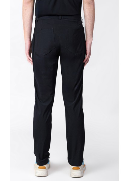 Isaora Streç Regular Fit Normal Bel Dzü Paça Pantolon Erkek Pantolon ISR5109 Navy