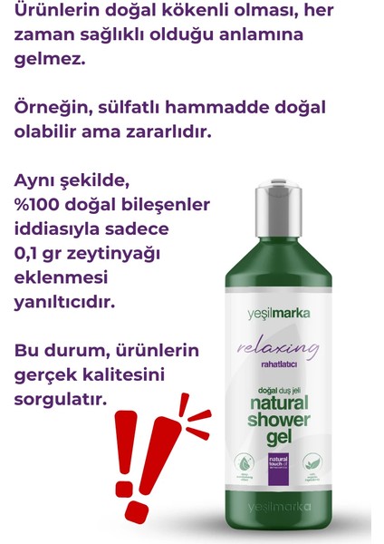 Doğal Duş Jeli Rahatlatıcı Etki fırsatları