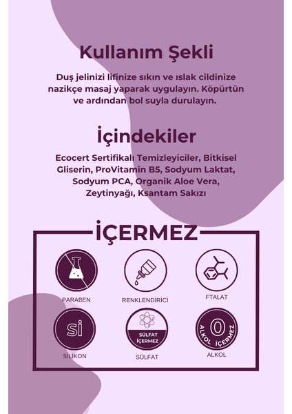 Doğal Duş Jeli Rahatlatıcı Etki