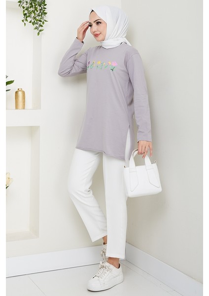 Çiçek Desen Tesettür Tunik 1425 - Taş fiyatları