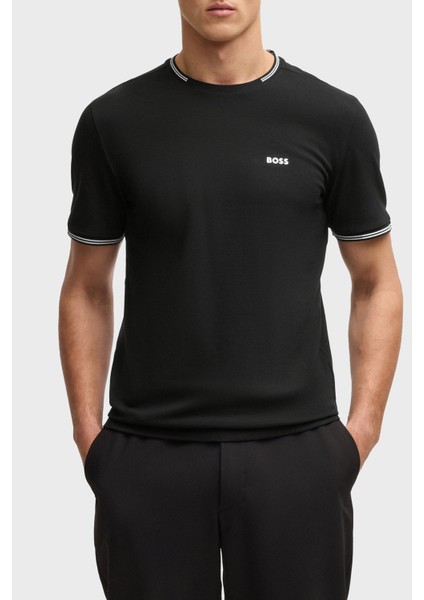 Streç Pamuklu Regular Fit Bisiklet Yaka T Shirt Erkek T Shirt 50521245 001